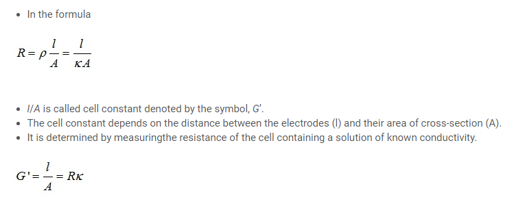 Class 12 Electrochemistry Notes