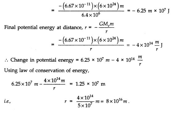 NCERT Solutions for Class 11 Physics Chapter 8 Gravitation