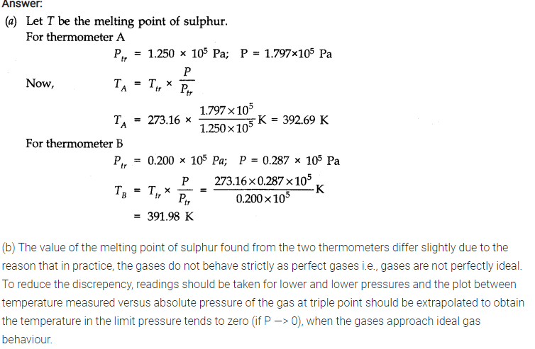 Thermal Properties of Matter Notes and NCERT Solution for class 11th