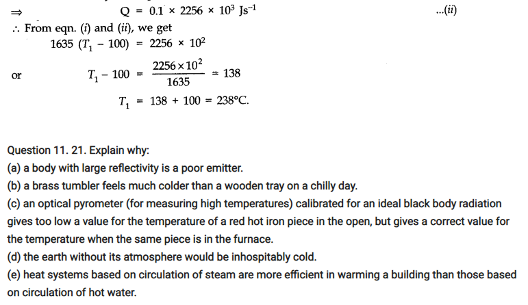Thermal Properties of Matter Notes and NCERT Solution for class 11th