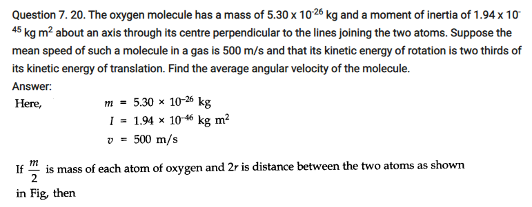 Class 11 Physics Rotational Motion Notes and NCERT Solution