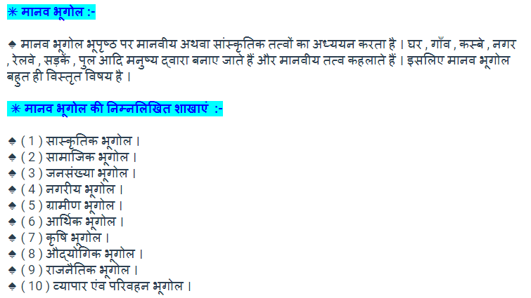 CBSE Class 11 Geography Notes In Hindi or English. NCERT Solution class 11th Chapter 1 notes in HIndi and English. Geography as a Discipline