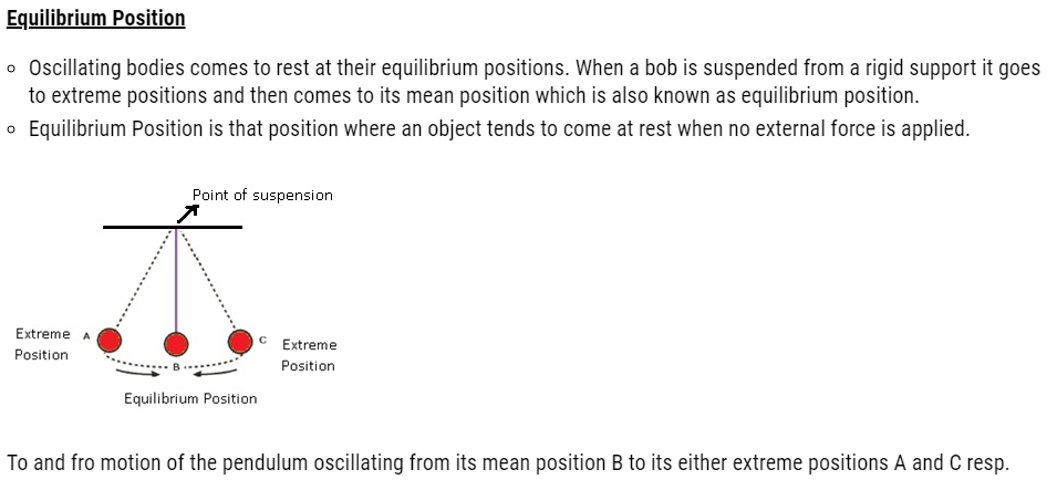 Class 11 Physics Chapter 14 Oscillations Notes and NCERT Solution. www.free-education.in provide study material to excel in exam.