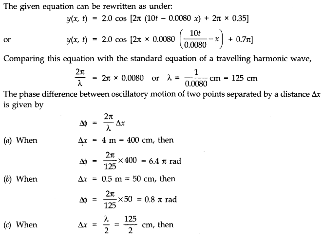 Physics Waves Notes and NCERT Solution of Class 11th.