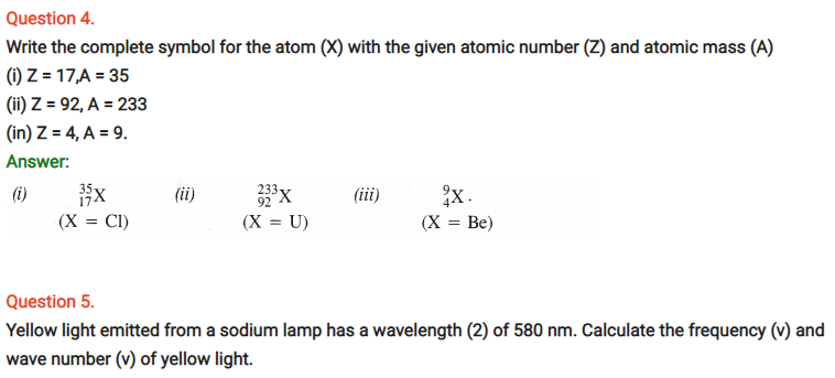 Class 11th Chemistry Chapter 2 Structure of Atom Notes and NCERT Solution