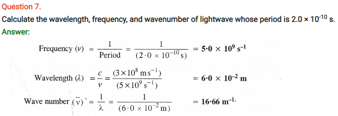 Class 11th Chemistry Chapter 2 Structure of Atom Notes and NCERT Solution