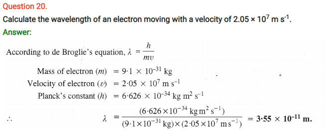 Class 11th Chemistry Chapter 2 Structure of Atom Notes and NCERT Solution